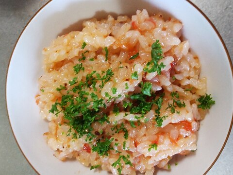 トマト丸々入った炊き込みご飯